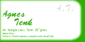 agnes tenk business card